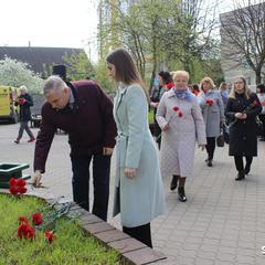 Митинг возле мемориальной доски «Ликвидаторам Чернобыльской катастрофы»