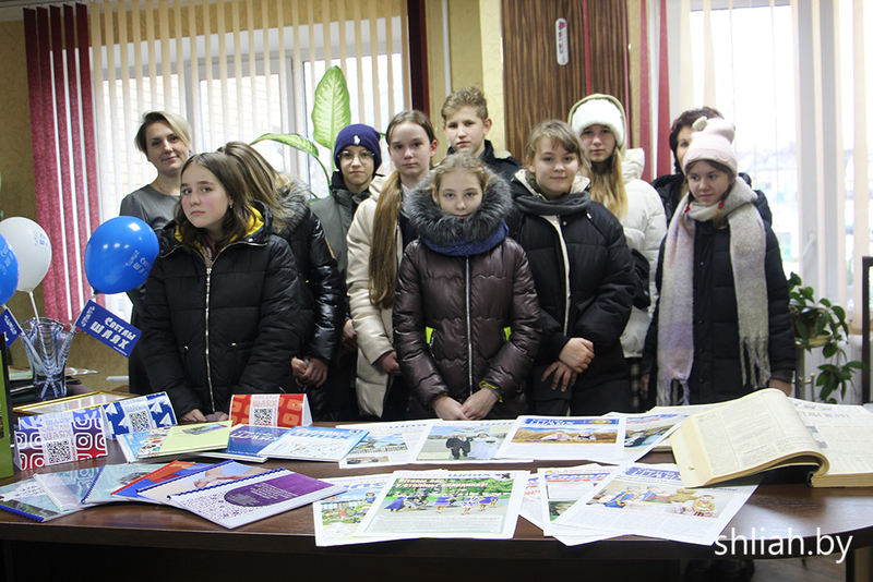 Учащиеся СШ №5 – в гостях у редакции газеты «Светлы шлях»